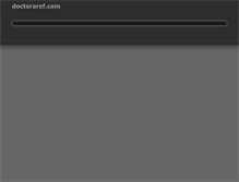 Tablet Screenshot of doctoraref.com